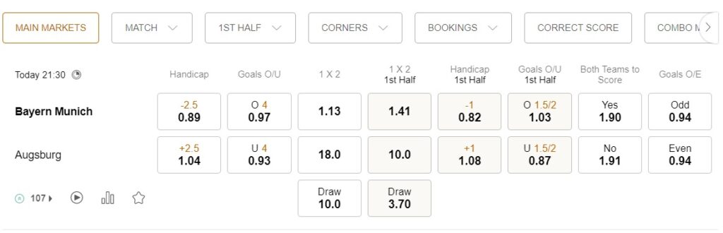 prediction Bayern Munich vs Augsburg 11032023