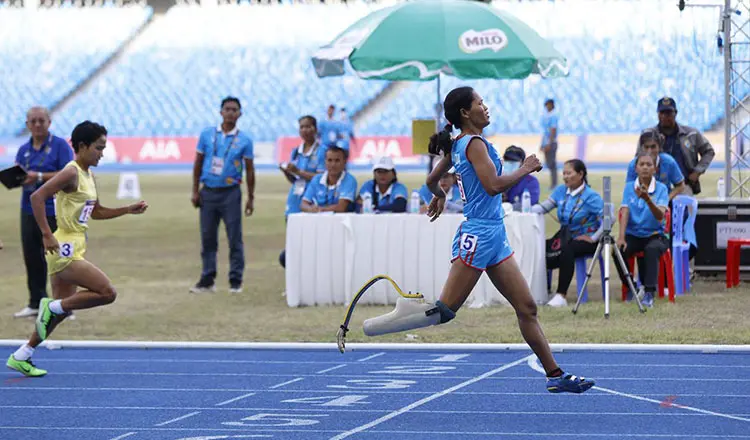 Vet Chantha won 3 gold medals at ASEAN Para Games 12