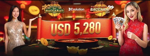 Evolution Live Casino Bonus: Win Your Share of USD 5,280