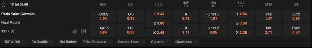 prediction PSG vs Real Madrid 10072025