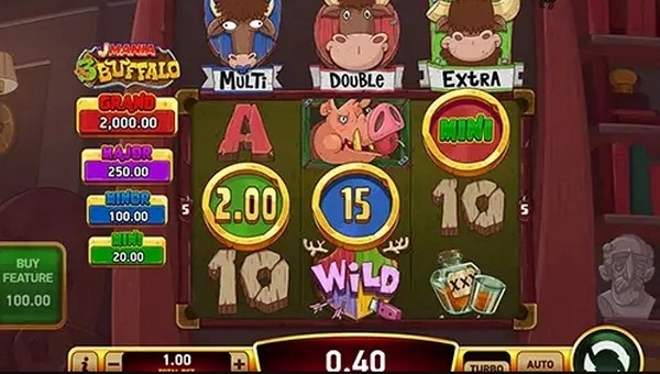 J Mania 3 Buffalo - Cartoon chaos with wild wins