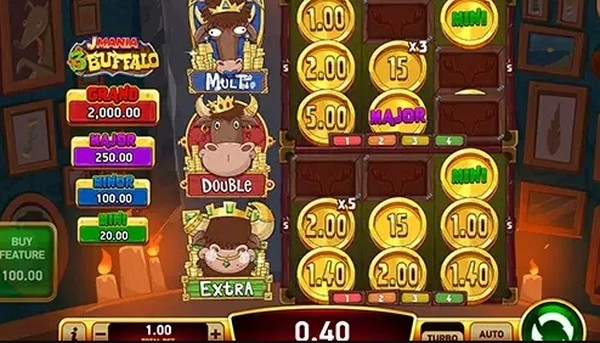 J Mania 3 Buffalo - Cartoon chaos with wild wins