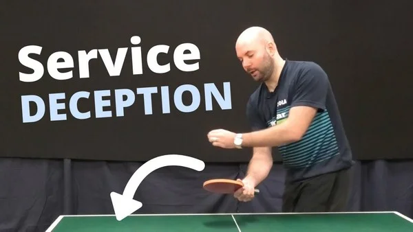 How does service deception influence first point betting odds?