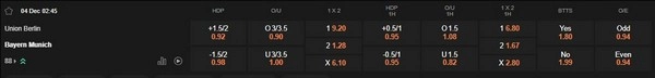 prediction Union Berlin vs Bayern Munich 04122025