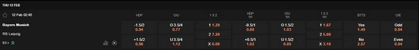 prediction Bayern vs Leipzig 12022026