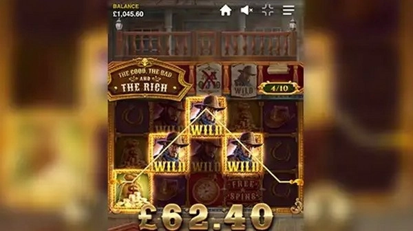 The Good The Bad and The Rich game turns the Western confrontation into an increasingly lucrative hunt.