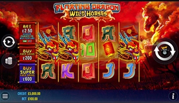 Floating Dragon Wild Horses - Ride a mythical adventure where eastern power meets wild luck