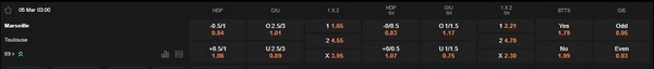 Prediction Marseille vs Toulouse 05032026